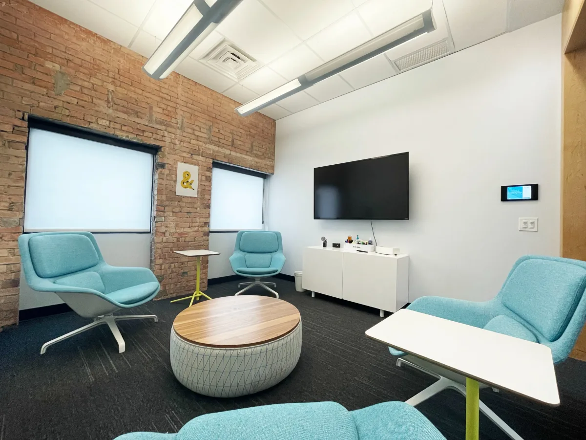 Meeting room and coworking seating